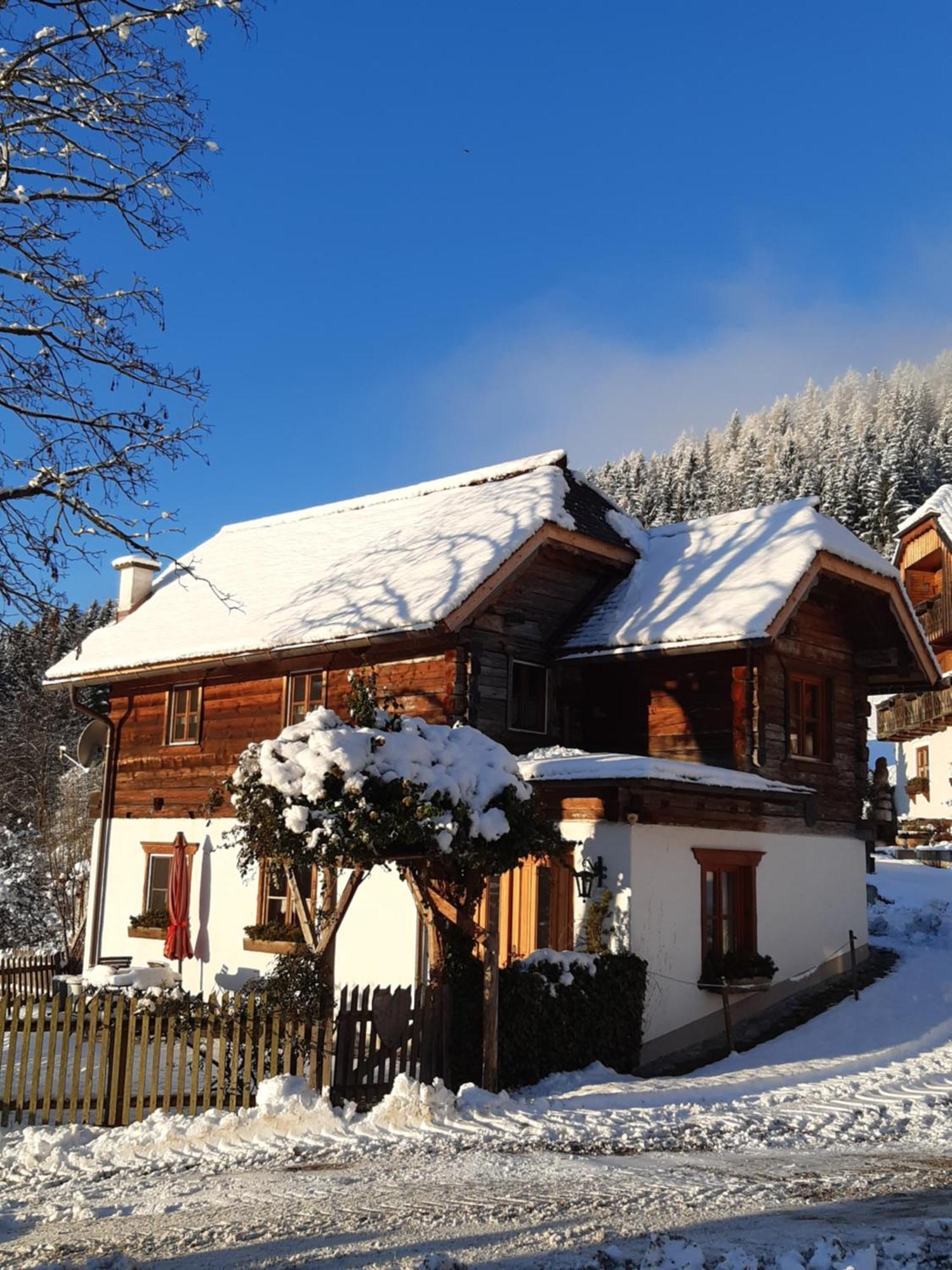 Troadkasten - Ferienhaus Am Bio-Bergbauernhof Aflenz Kurort Buitenkant foto